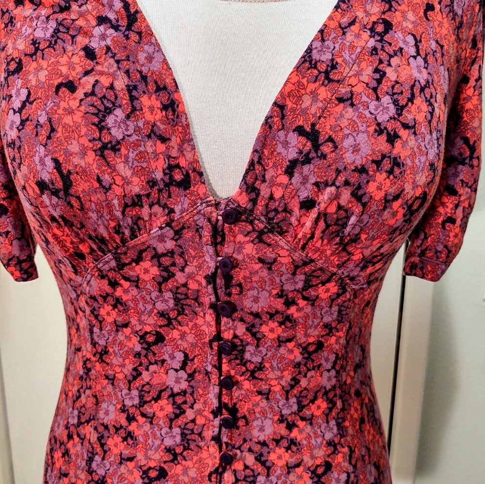 Free people floral blouse, L